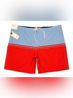 Men Swim Trunks‎ Shorts Red Blue UPF 50+ Bermuda